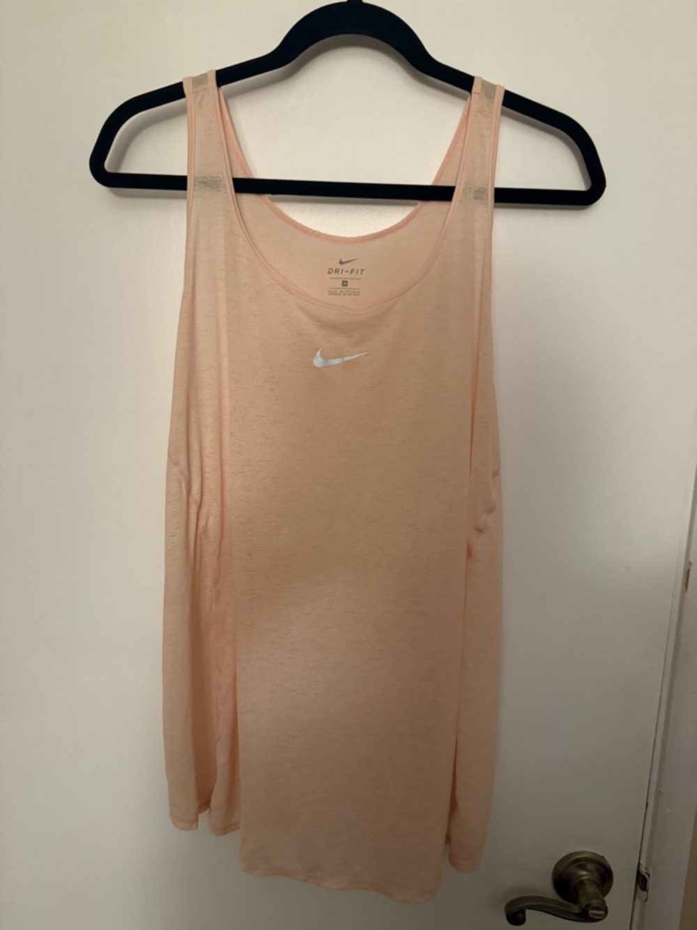 Nike Peach Dri-FIT Scoop Neck Tank Top - Women's